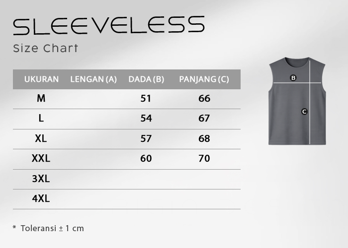kaos sleeveless