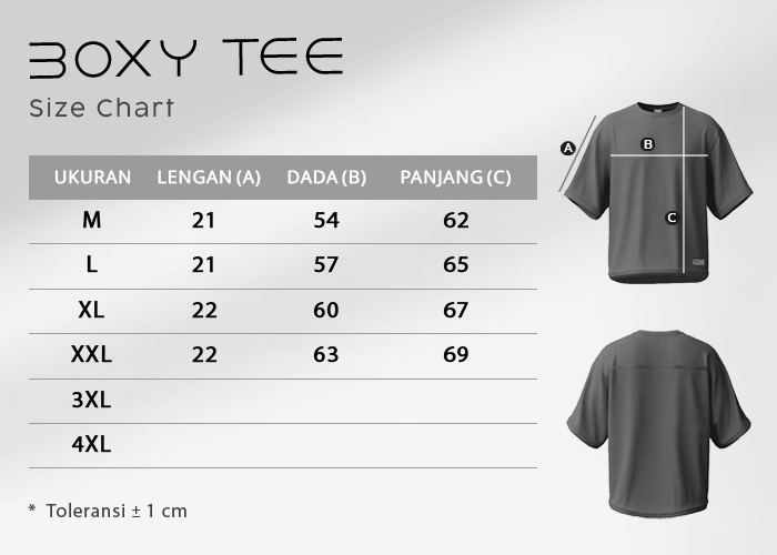 kaos boxy tee