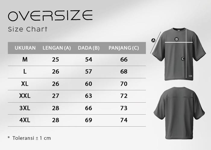 kaos oversize